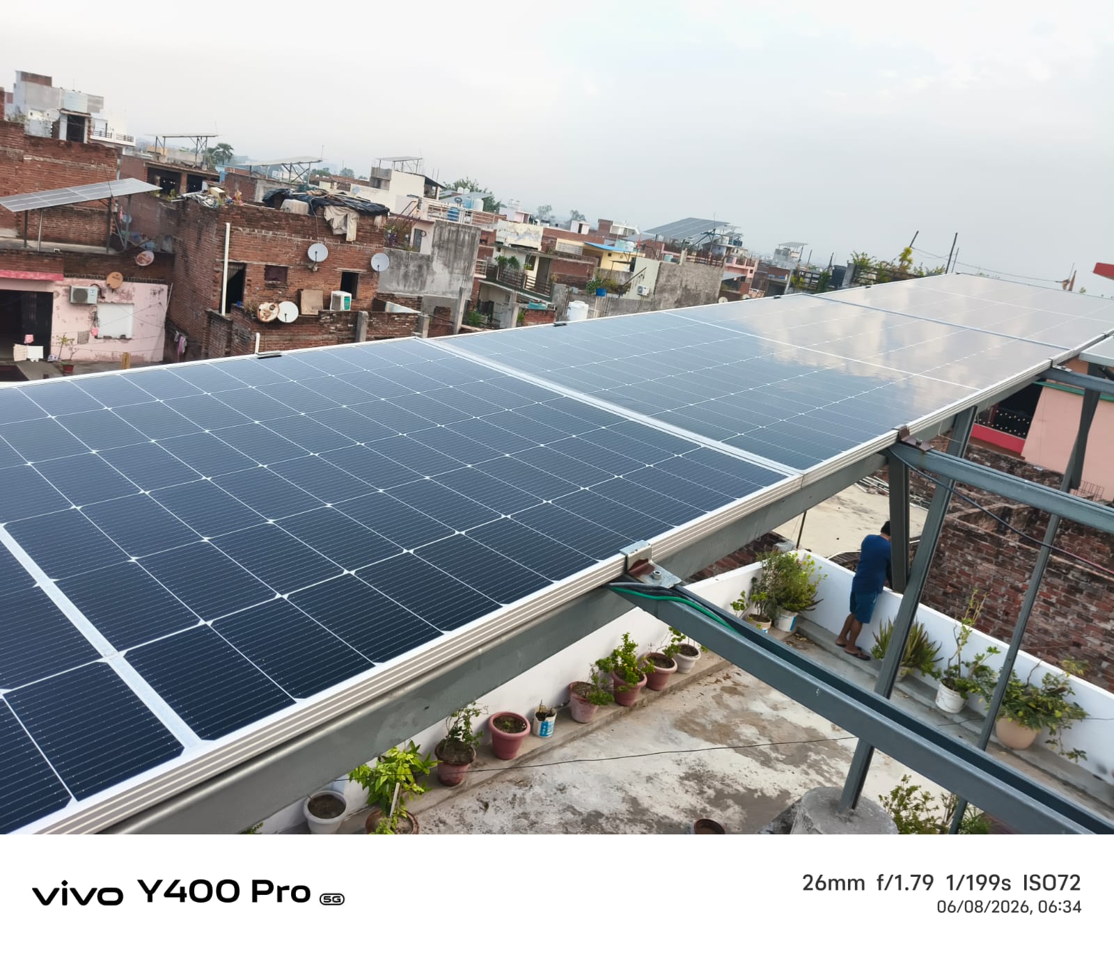 Wide rooftop view after cleaning in Kadra Lucknow