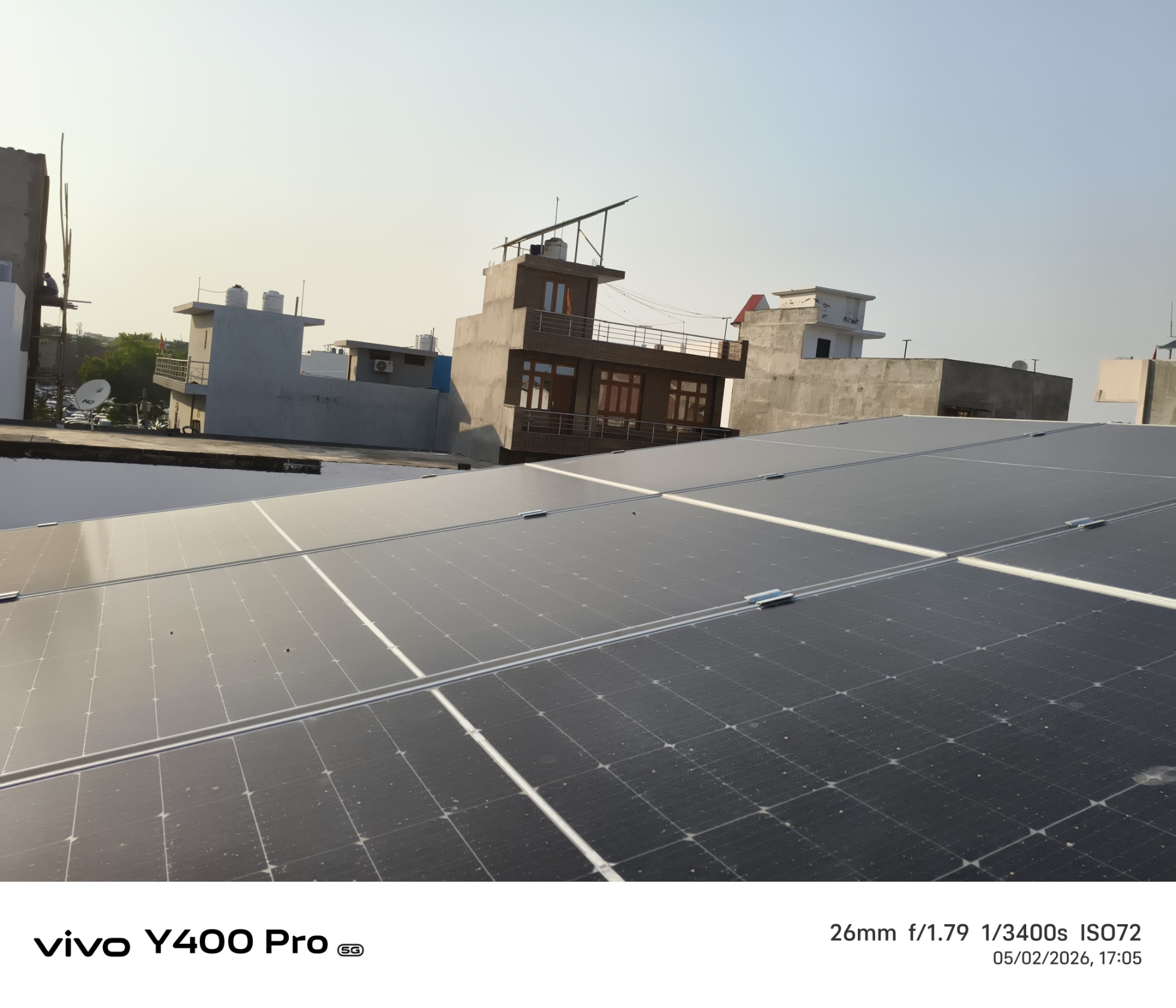 Clean solar panels after service in Lucknow